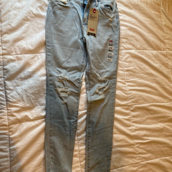 Levis 721 high rise skinny jeans! NWT size 26 - Picture 5 of 8